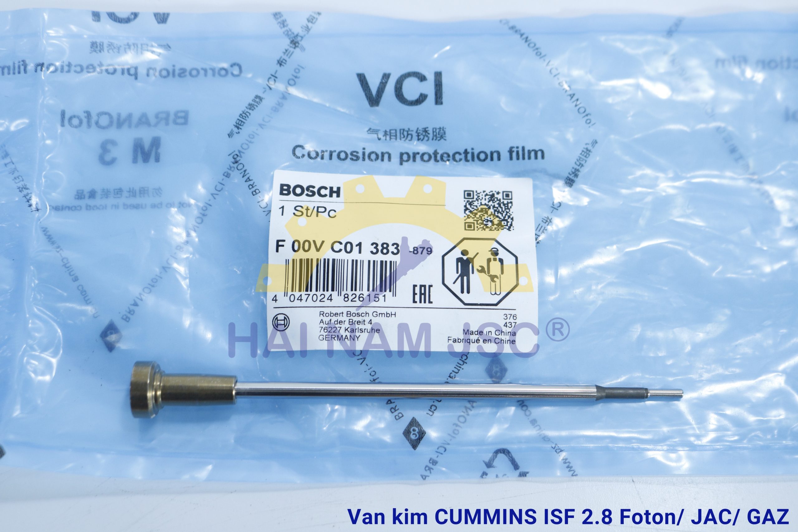 Van kim phun Bosch Cummins ISF 2.8 – F00VC01383879 / F00VC01383 - Ảnh 2