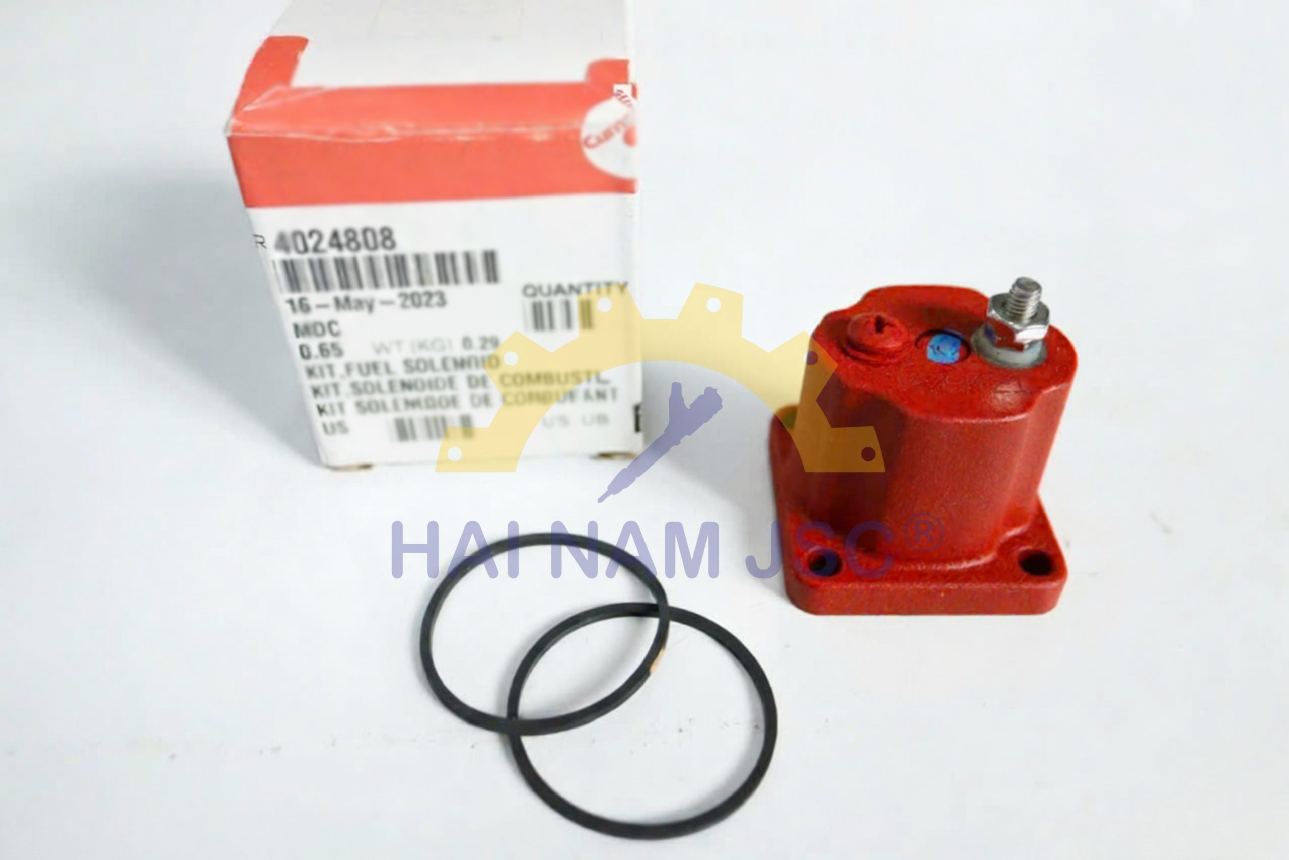 Van solenoid tắt máy Cummins QSM11, NT855, QSX15 4024808 - Ảnh 2